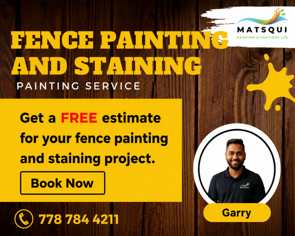Fence painting and staining service
